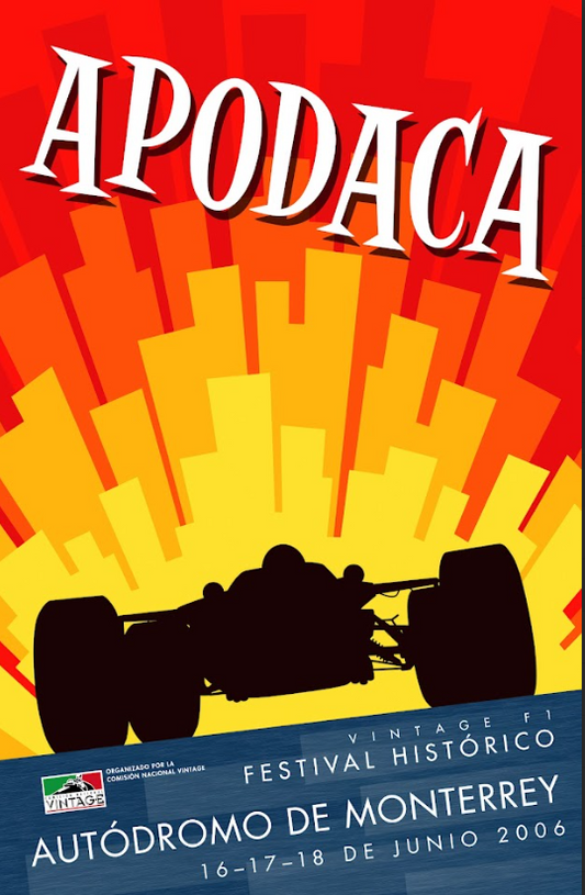 Autódromo de Monterrey 2006 Car Racing Poster - Iconic Mexican Motorsport Event