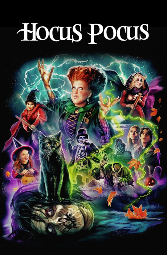 Hocus Pocus 1993 Poster 24x36 - Bette Midler Halloween Comedy Family Classic