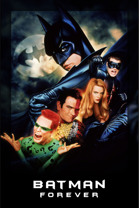 Batman Forever (1995) 24x36 Poster - Val Kilmer, Superhero Action, Classic Film