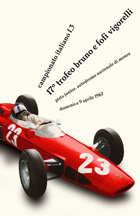 1967 Car Racing Poster - Historic Motorsport Event, Iconic Racing Action, Vintag - PosterFire.com