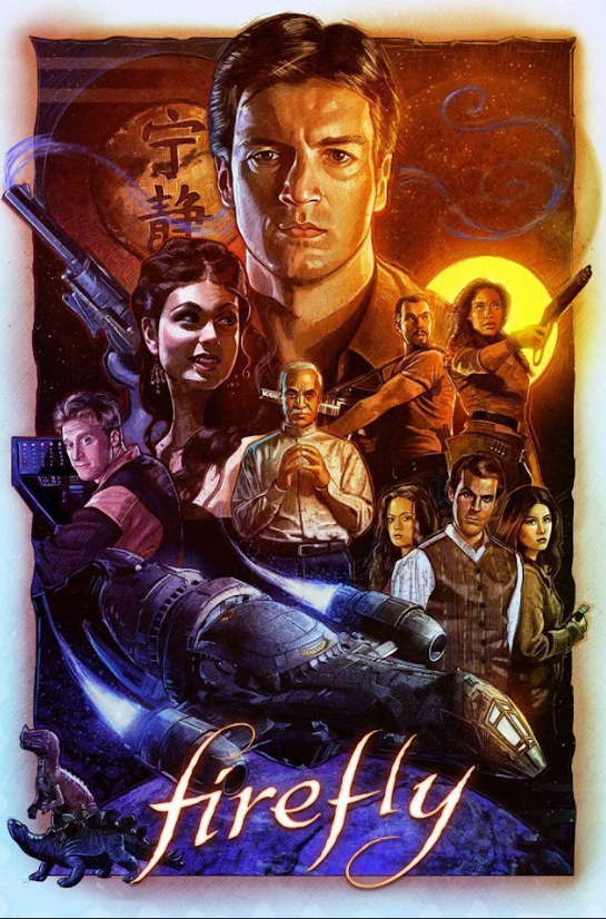 Firefly 2002 Poster 24x36 - Joss Whedon Space Western Sci-Fi TV Show Cult - PosterFire.com