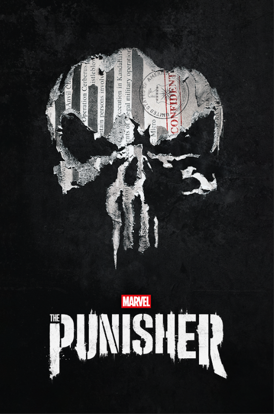 Marvel's The Punisher (2017) Poster 24x36 Gritty Action Drama, Jon Bernthal