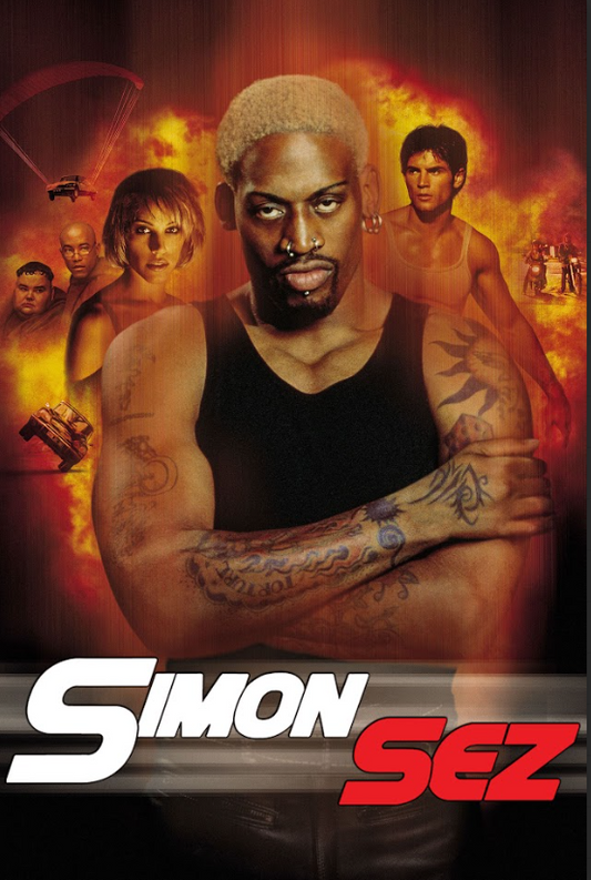 Simon Sez 1999 Movie Poster 24x36 - Dennis Rodman - Action Comedy - Spy