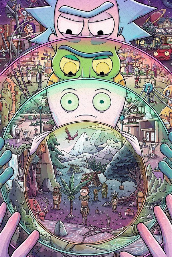 Rick and Morty 2013 Poster 24x36 - Animated Sci-Fi Comedy Iconic Series Cult