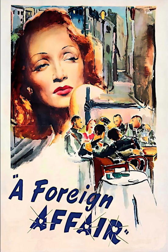 A Foreign Affair (1948) 24x36 Movie Poster - Marlene Dietrich, Classic Comedy