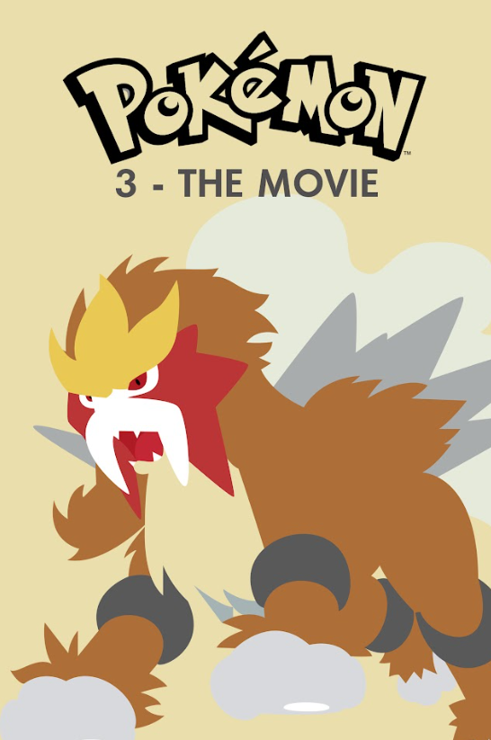 Pokemon 3: The Movie 2000 Poster 24x36 - Ash Pikachu Entei Animated Adventure