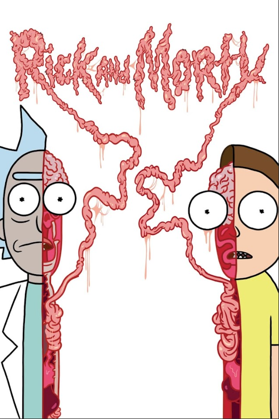 Rick and Morty 2013 Poster 24x36 - Animated Sci-Fi Comedy Mind-Bending Adventure