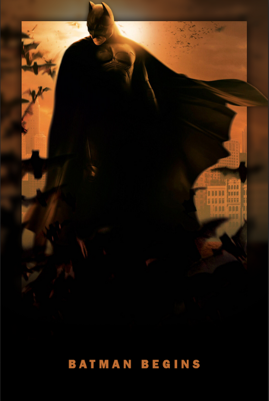 Batman Begins (2005) 24x36 Poster - Christian Bale, Dark Knight Origin