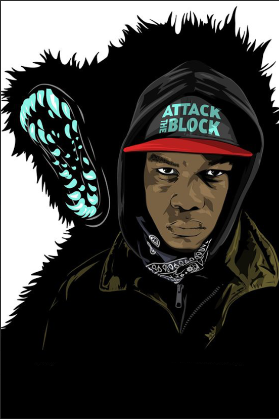 Attack the Block (2011) Poster - 24x36 | Sci-Fi Action | Alien Invasion | Urban - PosterFire.com