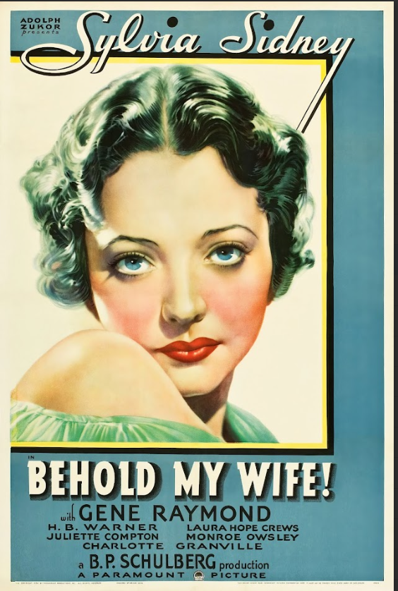 Behold My Wife! 1934 Poster 24x36 - Classic Romantic Comedy, Vintage Film Art