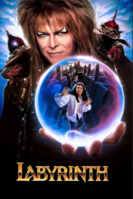 Labyrinth 1986 Movie Poster 24x36 - David Bowie, Fantasy Adventure, Jim Henson