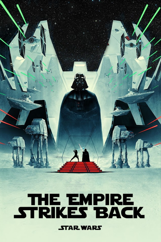 The Empire Strikes Back (1980) 24x36 Movie Poster Iconic Sci-Fi Adventure - PosterFire.com