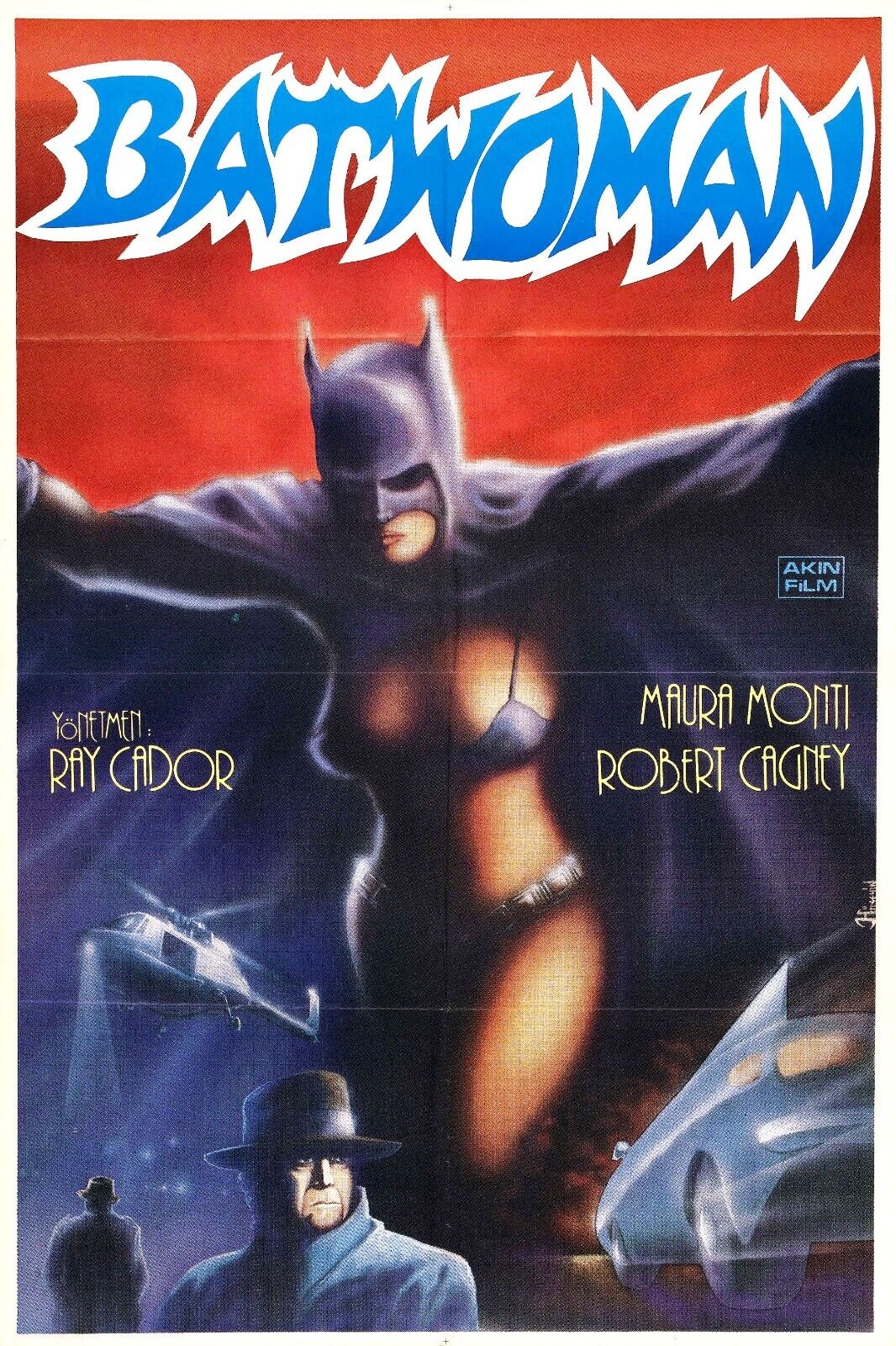 Unleash the Night Vintage Batwoman Movie Poster - Free Shipping - PosterFire.com