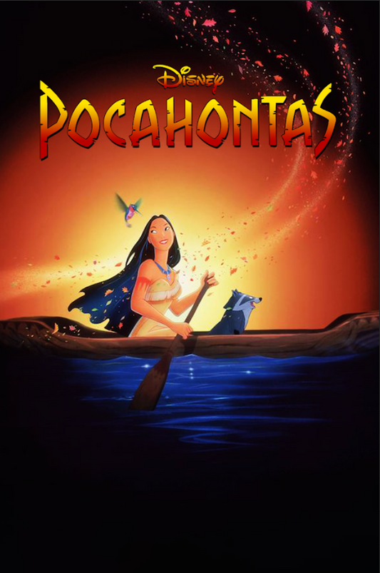 Pocahontas 1995 Poster 24x36 - Disney Animation, Historical Drama, Adventure,