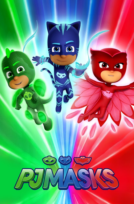 PJ Masks (2015) Poster 24x36 Animated Kids' Series Featuring Catboy, Owlette, - PosterFire.com