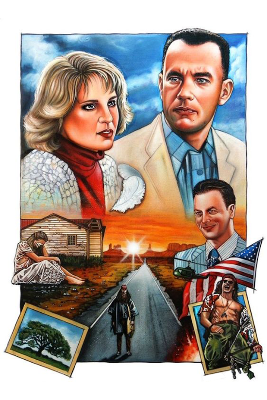 Forrest Gump 1994 Movie Poster 24x36 | Oscar-Winning Drama | Tom Hanks Classic - PosterFire.com