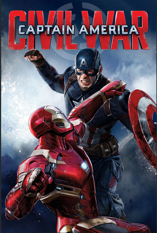 Captain America: Civil War 2016 Poster 24x36 - Marvel Superhero Showdown