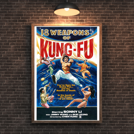 18 Weaons of Kung Fu Arsenal Poster - Rare Martial Arts Collectible