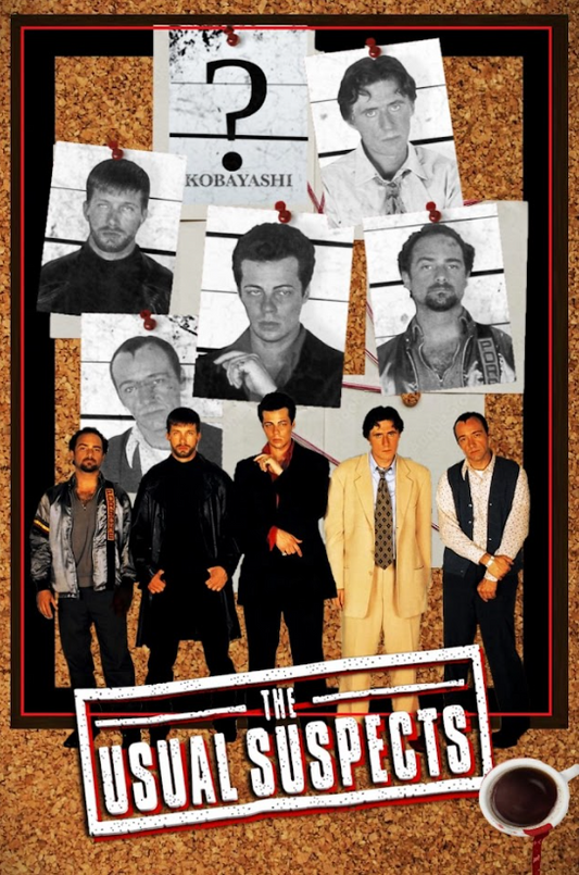 The Usual Suspects 1995 Poster 24x36 - Crime Thriller Kevin Spacey Iconic Plot T - PosterFire.com