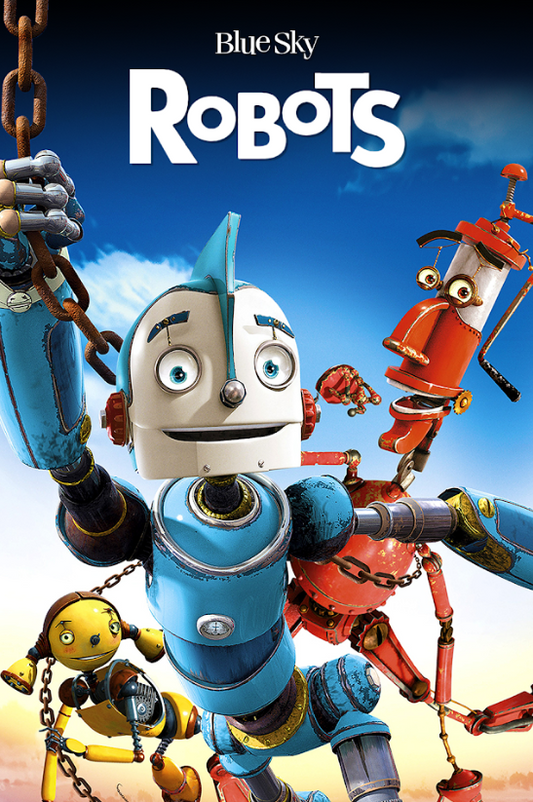 Robots 2005 Movie Poster 24x36 - Animated Comedy, Futuristic Adventure, Family