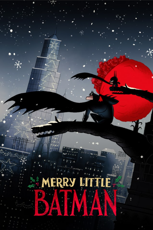 Merry Little Batman 2023 Movie Poster 24x36 - Holiday Special, DC Animation