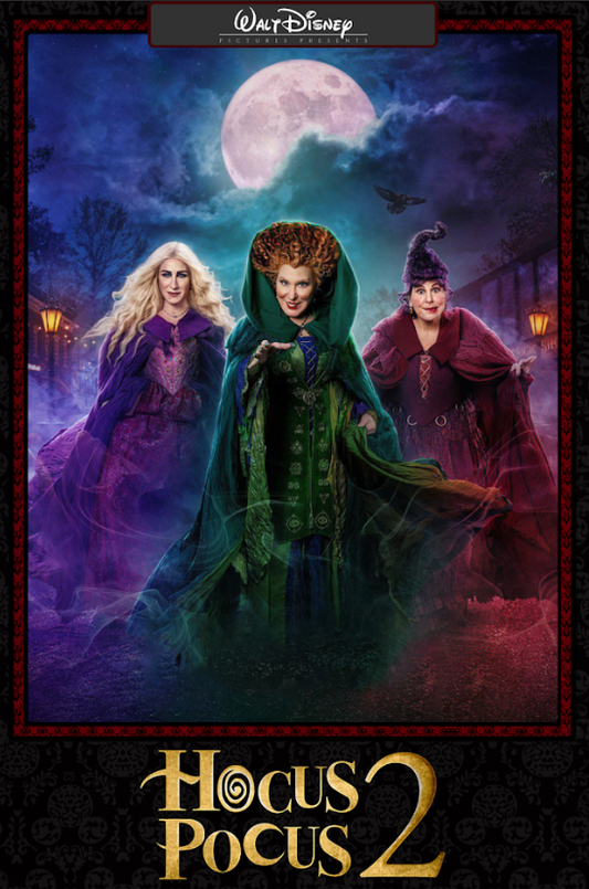 Hocus Pocus 2 (2022) Poster 24x36 – Magical Halloween Sequel, Sanderson Sisters