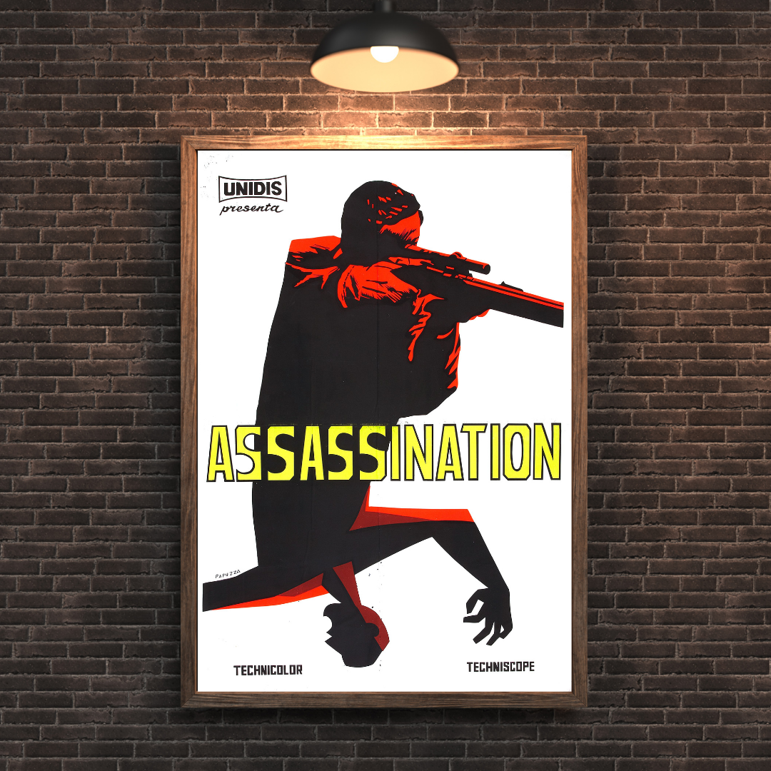 Assassination Conspiracy Silent Shadows - Vintage Movie Poster - PosterFire.com