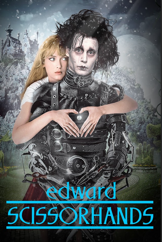 Edward Scissorhands 1990 Poster 24x36 - Fantasy Romance Tim Burton Johnny Depp - PosterFire.com