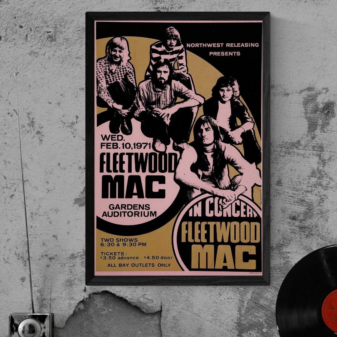 Fleetwood Mac gardens 24x36 poster rock stevie nicks roll music art pop england