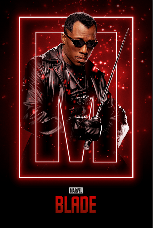 Blade (1998) 24x36 Poster Wesley Snipes Vampire Action Classic Retro - PosterFire.com