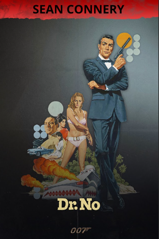 Dr. No 1962 Movie Poster 24x36 - Sean Connery's First Bond Film Action Adventure - PosterFire.com