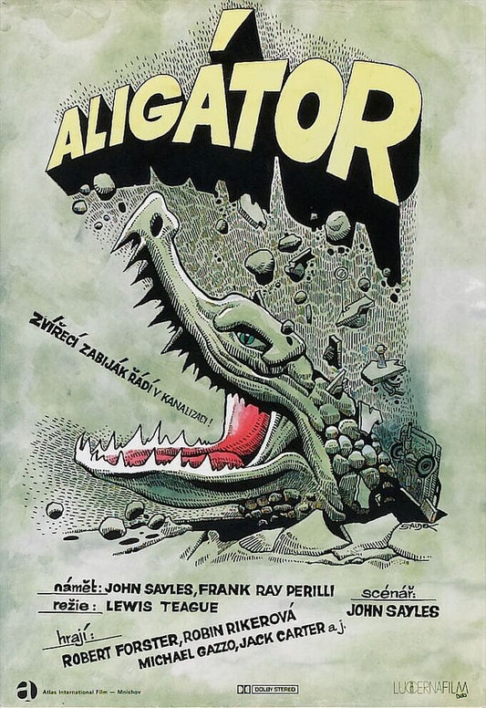 Alligator 02 Movie Poster - Vintage Horror Cult Classic Collectible Art Print