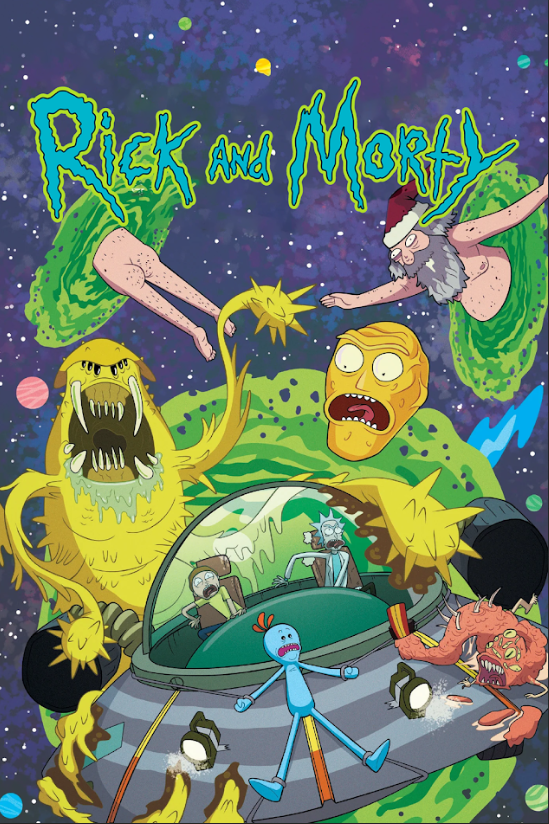 Rick and Morty 2013 Poster 24x36 - Animated Sci-Fi Comedy Wild Escapades Cult