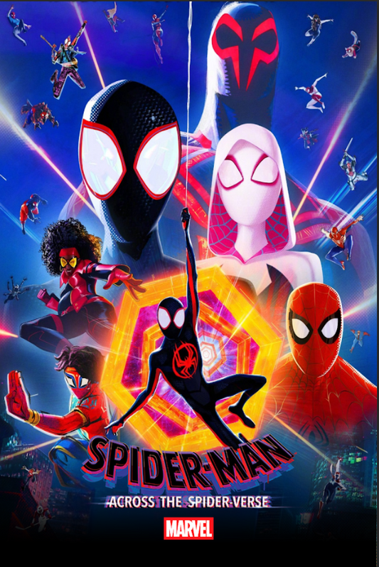 2023 Spider-Man: Across the Spider-Verse Movie Poster 24x36 Animated Superhero - PosterFire.com