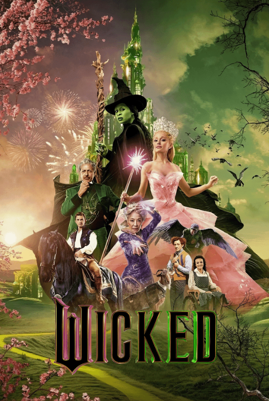 Wicked 2024 Movie Poster 24x36 - Enchanting Musical Magic, Broadway-Inspired