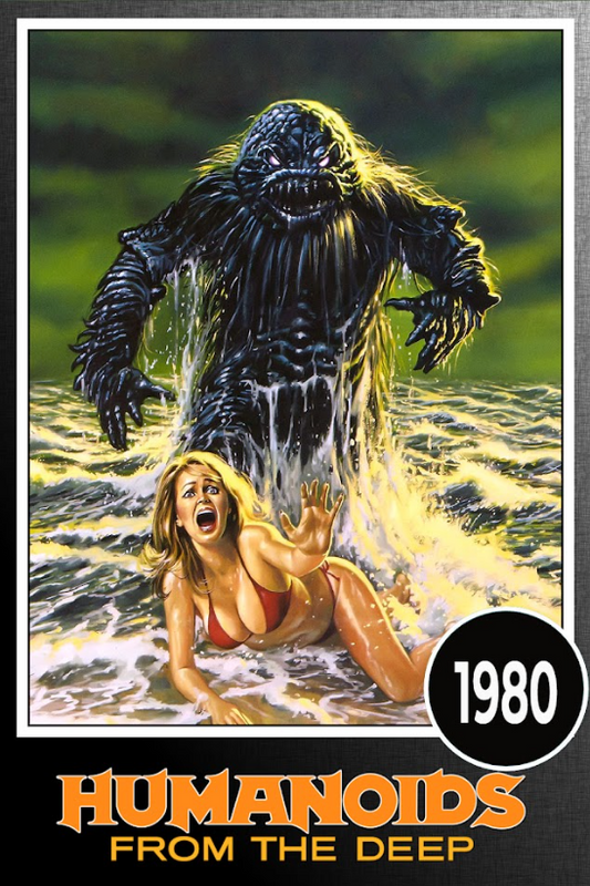 Humanoids from the Deep (1980) Poster 24x36 – Classic Sci-Fi Horror, Creature