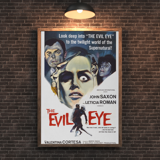 The Evil Eye Movie Poster - Vintage Horror Cult Classic Collectible Art Print