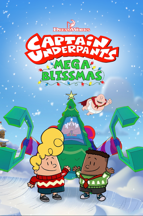 Captain Underpants: Mega Blissmas 2020 Poster 24x36 - Holiday Special Animated - PosterFire.com