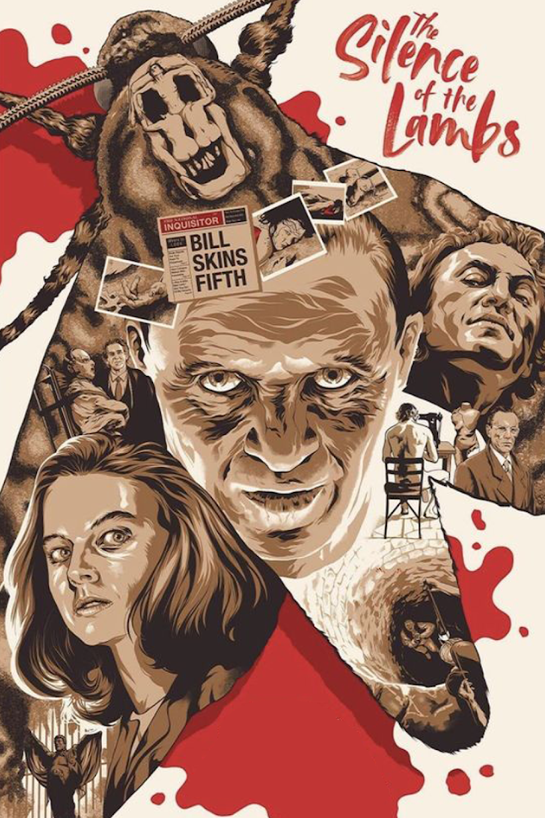 The Silence of the Lambs 1991 Movie Poster 24x36 - Psychological Horror FBI Thri - PosterFire.com