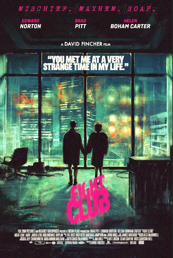 1999 Fight Club Poster 24x36 | Brad Pitt Edward Norton | Cult Classic Collectibl