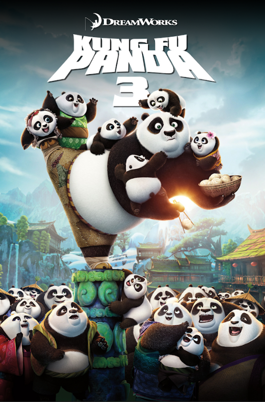 Kung Fu Panda 3 2016 Movie Poster 24x36 - Po, DreamWorks Animation, Family