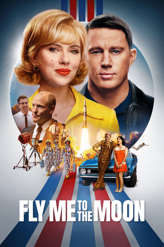 Fly Me to the Moon 2024 Movie Poster 24x36 - Space Adventure Comedy