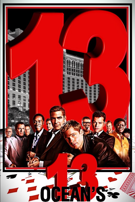 Ocean's Thirteen 2007 Movie Poster 24x36 Heist Comedy Crime Art - PosterFire.com