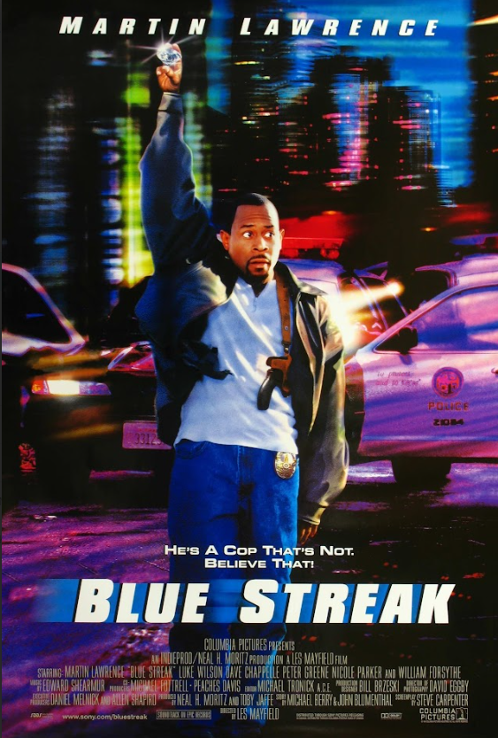 Blue Streak 1999 Poster 24x36 - Martin Lawrence, Comedy Action Classic