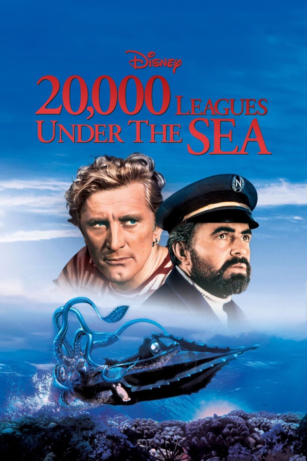 20,000 Leagues Under the Sea (1954) Poster 24x36 - Disney Classic Adventure Post