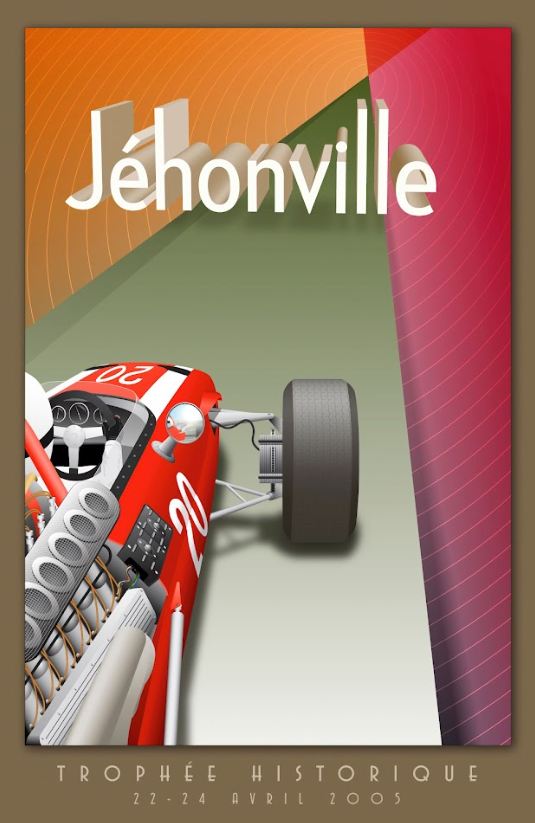 Jehonville 2005 Car Racing Poster - Classic Motorsport Event, Iconic Circuit Act - PosterFire.com