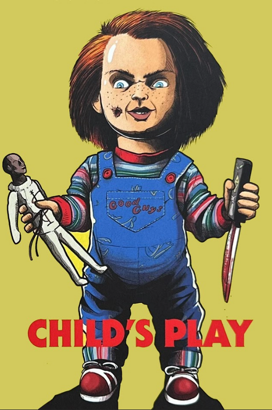 Child's Play 1988 Movie Poster 24x36 - Chucky Doll, Horror Classic