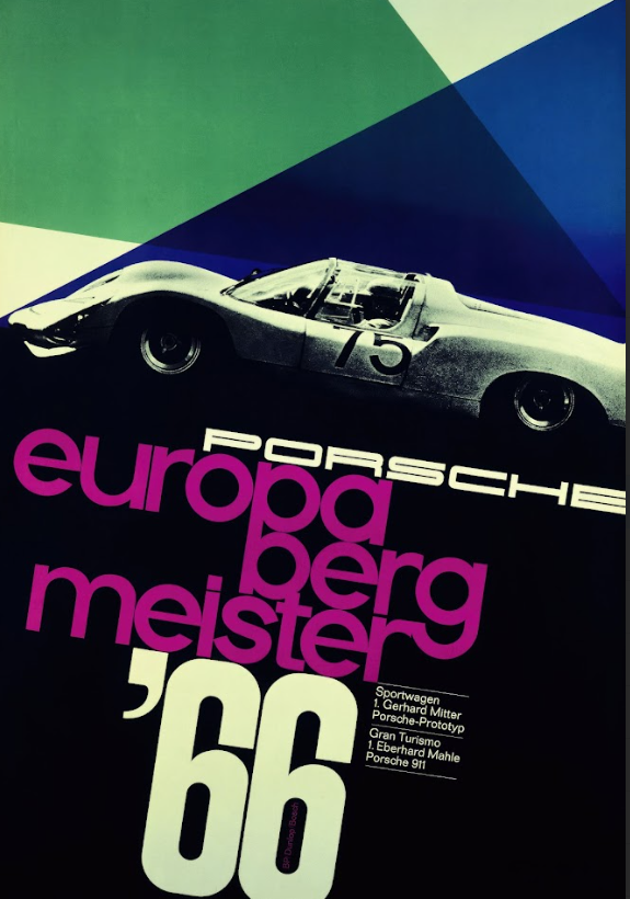 Europa Berg Meister Car Racing Poster 24x36 – Vintage Motorsport Art, Classic - PosterFire.com