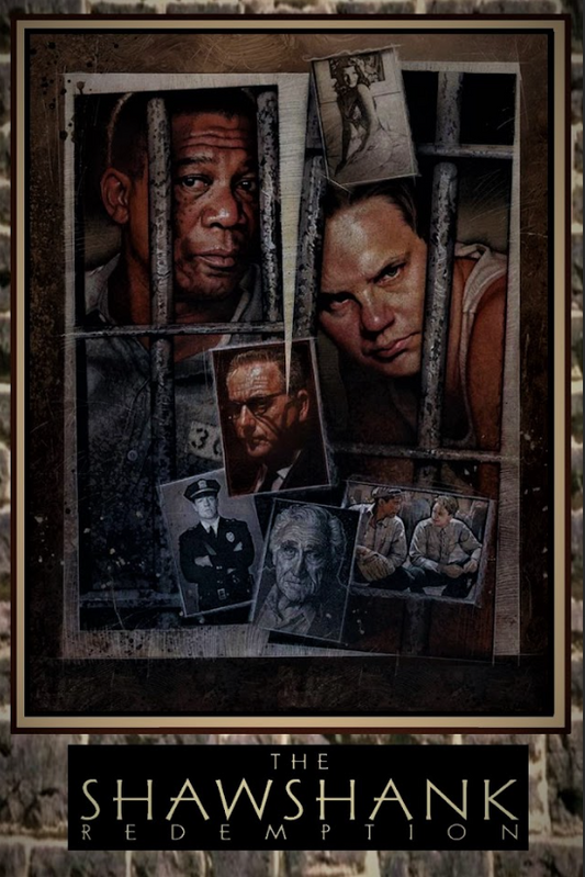 The Shawshank Redemption 1994 Movie Poster 24x36 - Drama Prison Escape Classic - PosterFire.com