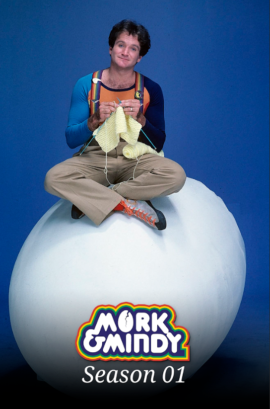 Mork & Mindy 1978 Poster 24x36 - Season 1, Classic Comedy, Robin Williams - PosterFire.com